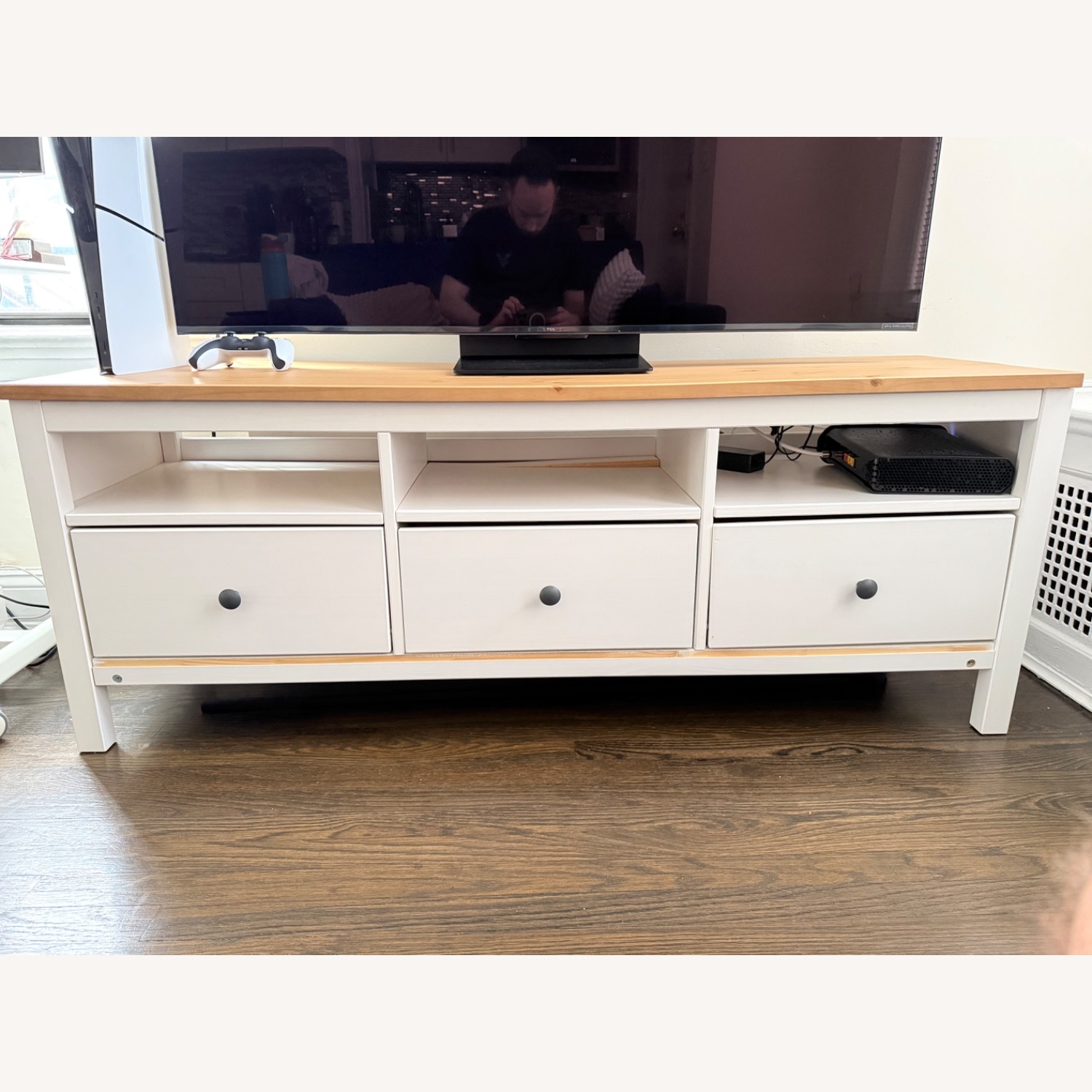 IKEA Hermes White TV unit - image-2