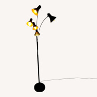 Archiology 5-Arch Steel Cone Arch Floor Lamps