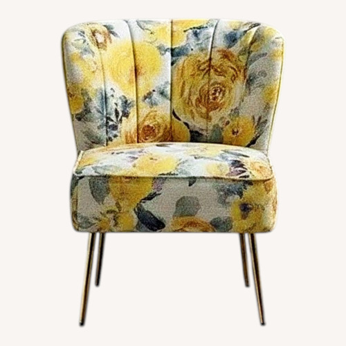 Used Home Depot Yellow Fabric Dining Chairs for sale on AptDeco