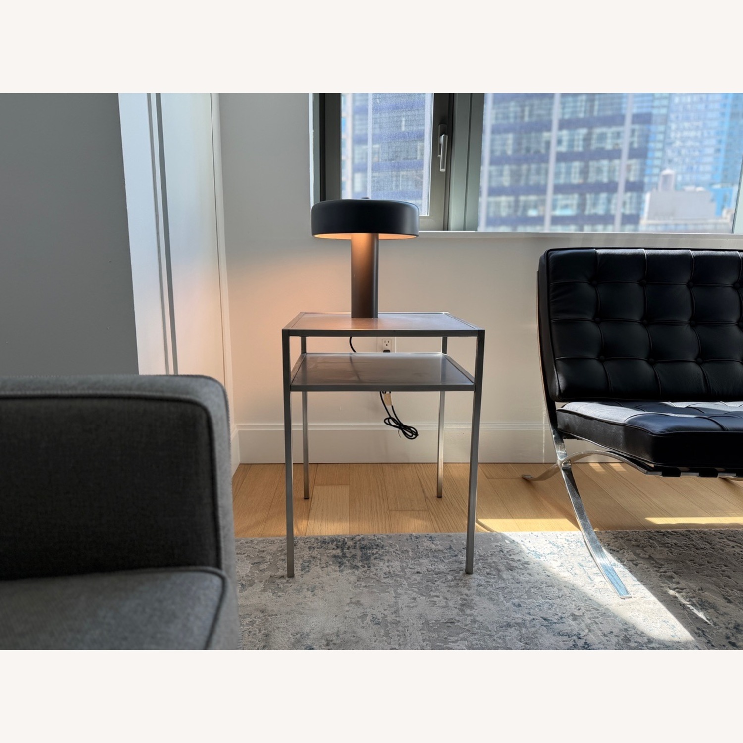 Blu Dot Punk Black Metal Table Lamp - image-3