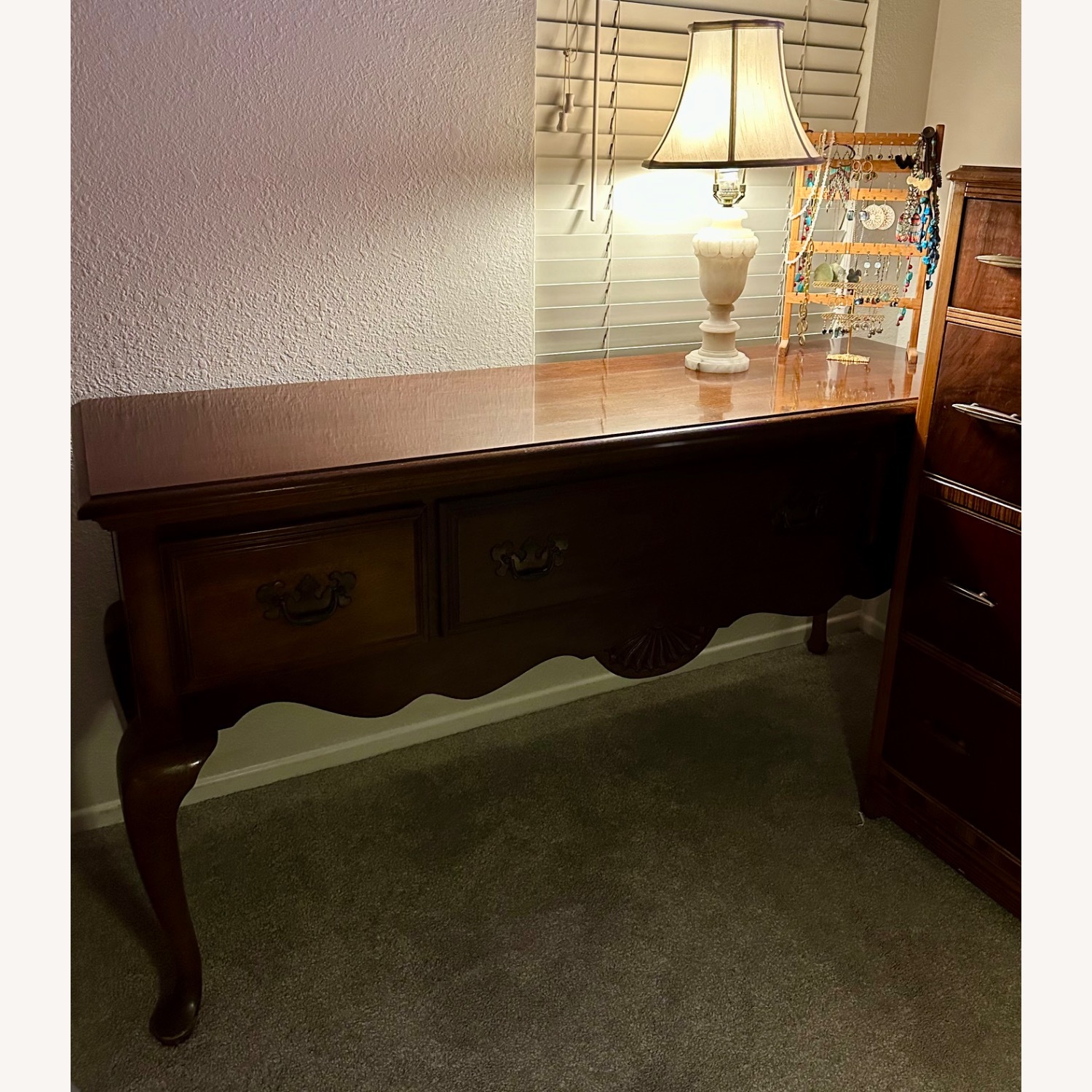 Thomasville Solid Cherry Vintage Buffet Console - image-1