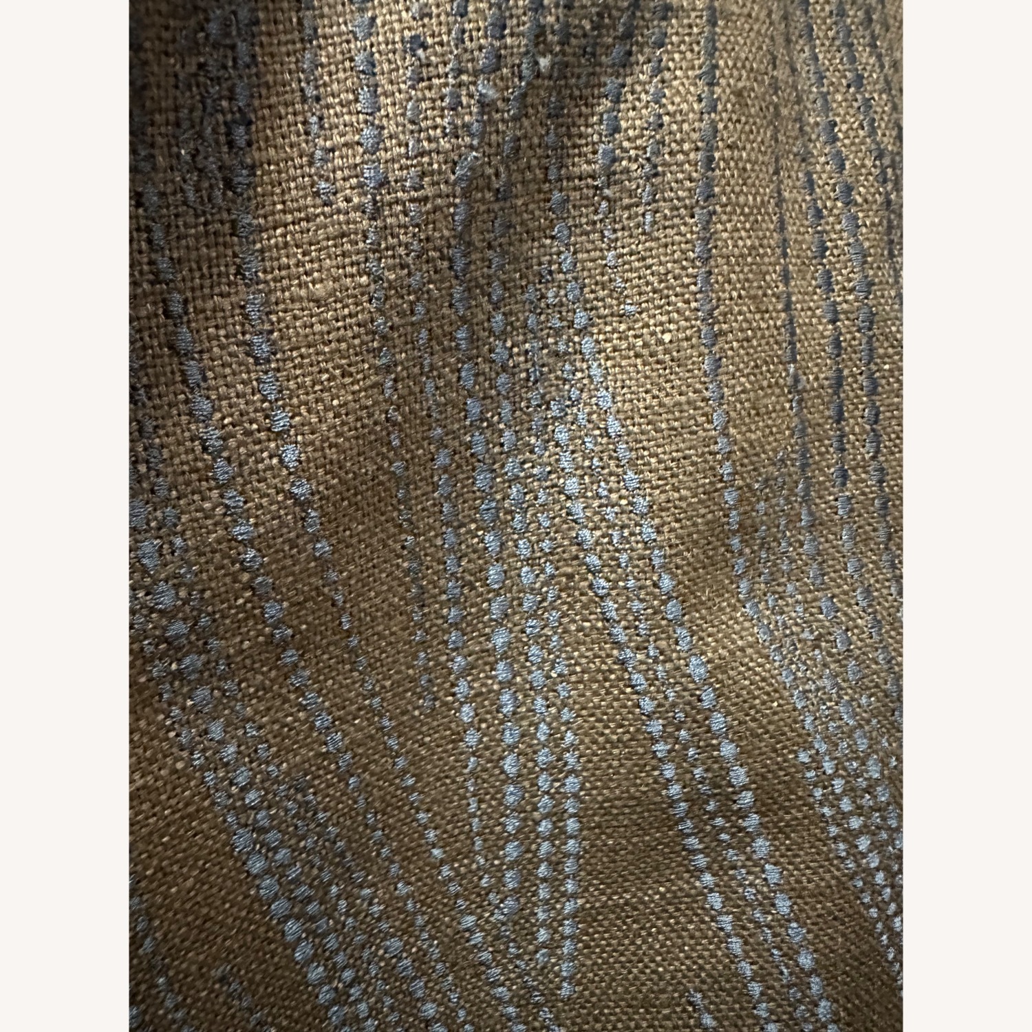Grey Curtain with Blue Embroidery (Blackout) - image-2