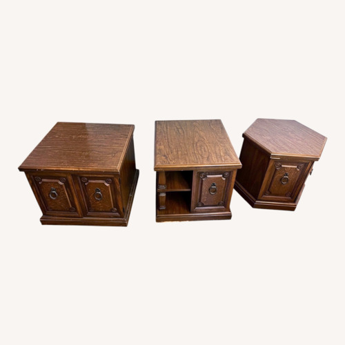 Used Dark Brown Wood Side Tables for sale on AptDeco