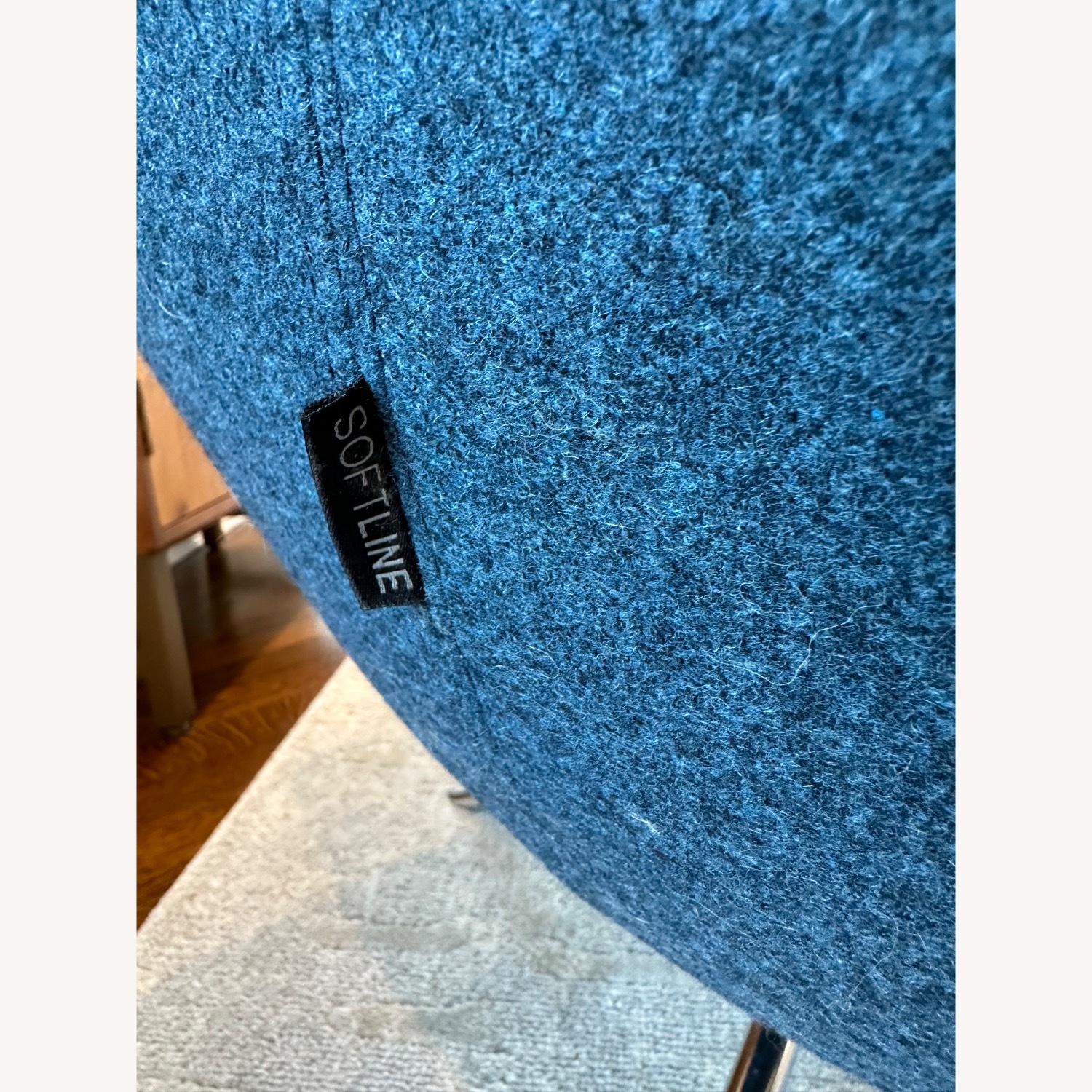 Design Within Reach Noomi Blue Fabric Armchair - image-5