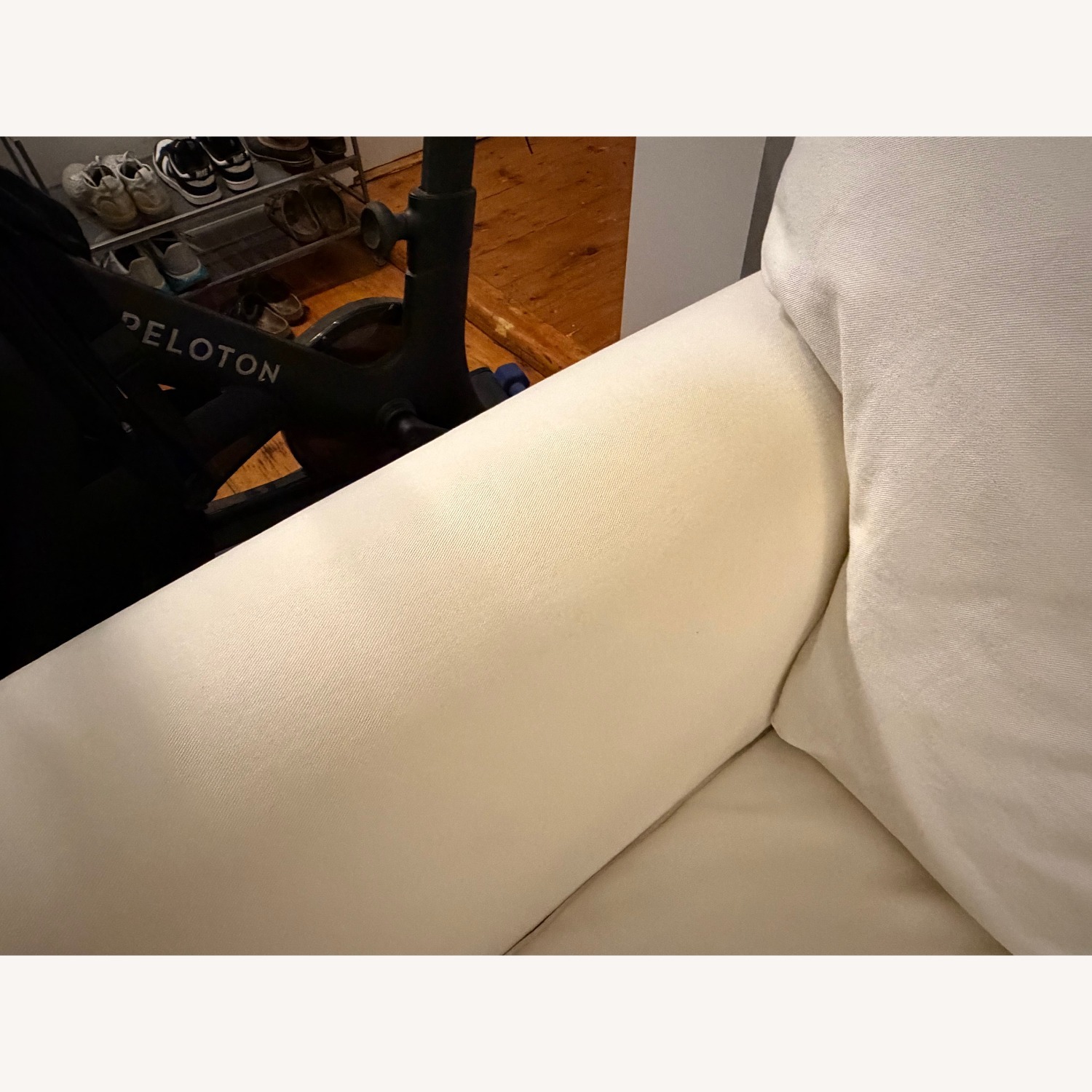 Wayfair Lark Manor White Fabric 2 Seater Sofa - image-6