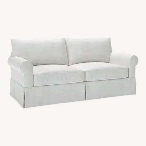 Used Wayfair Lark Manor White Fabric 2 Seater Sofa for sale on AptDeco