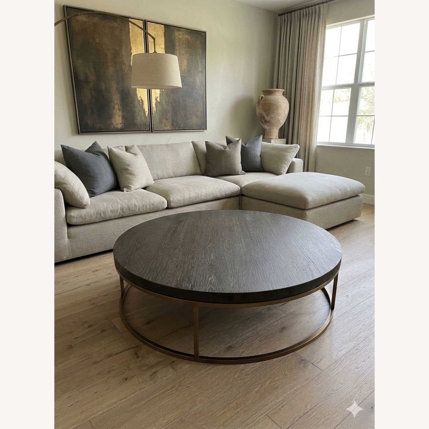 Restoration Hardware Nicholas Wood Coffee Table - image-1