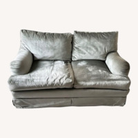 Beacon Hill Silver Velvet Loveseat