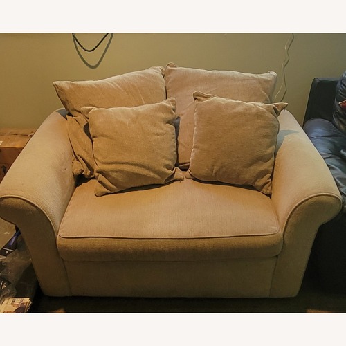 Used Overnight Sofa Corporation Natural Sleeper Sofa for sale on AptDeco