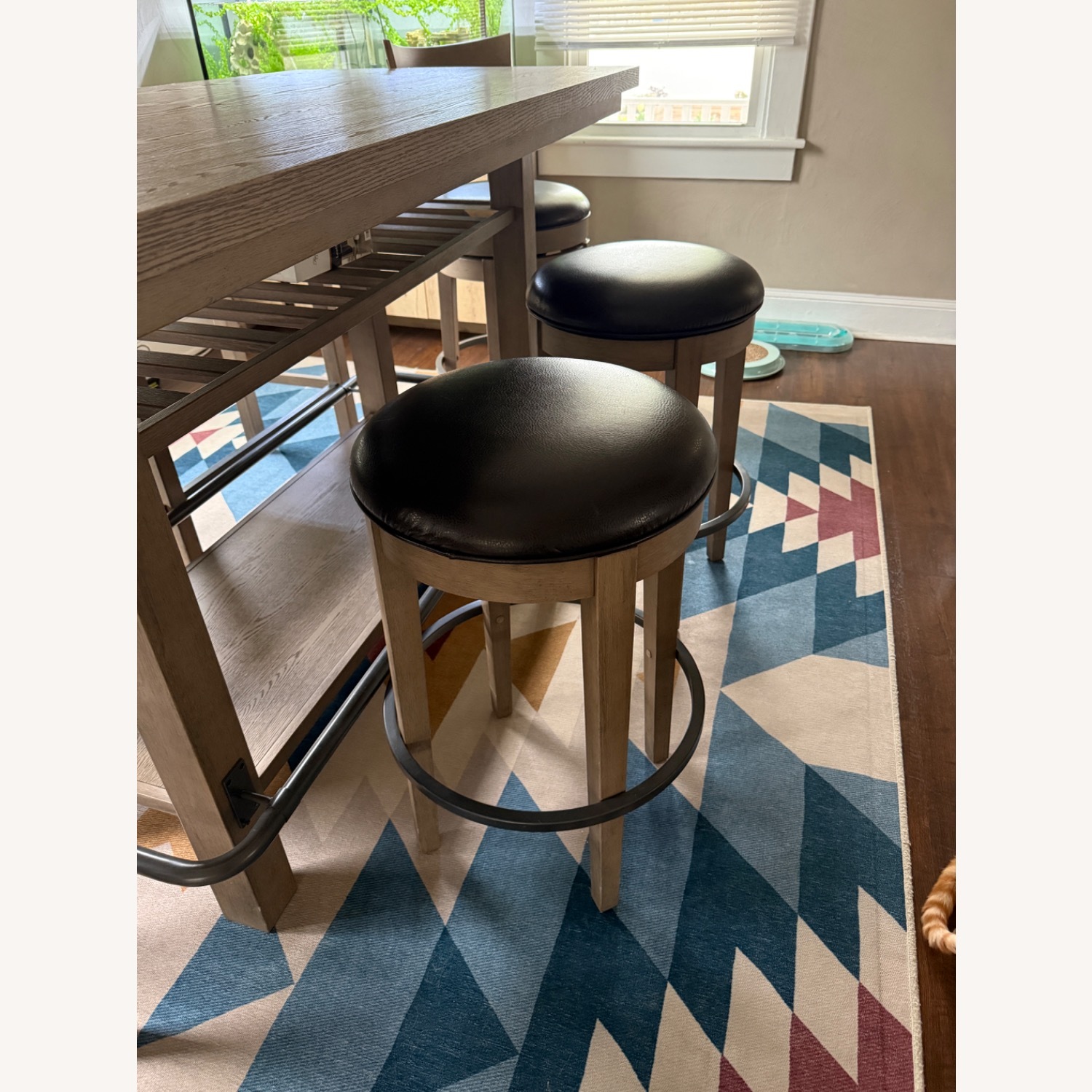Value City Furniture Light Gray Wood Dining Sets - image-3