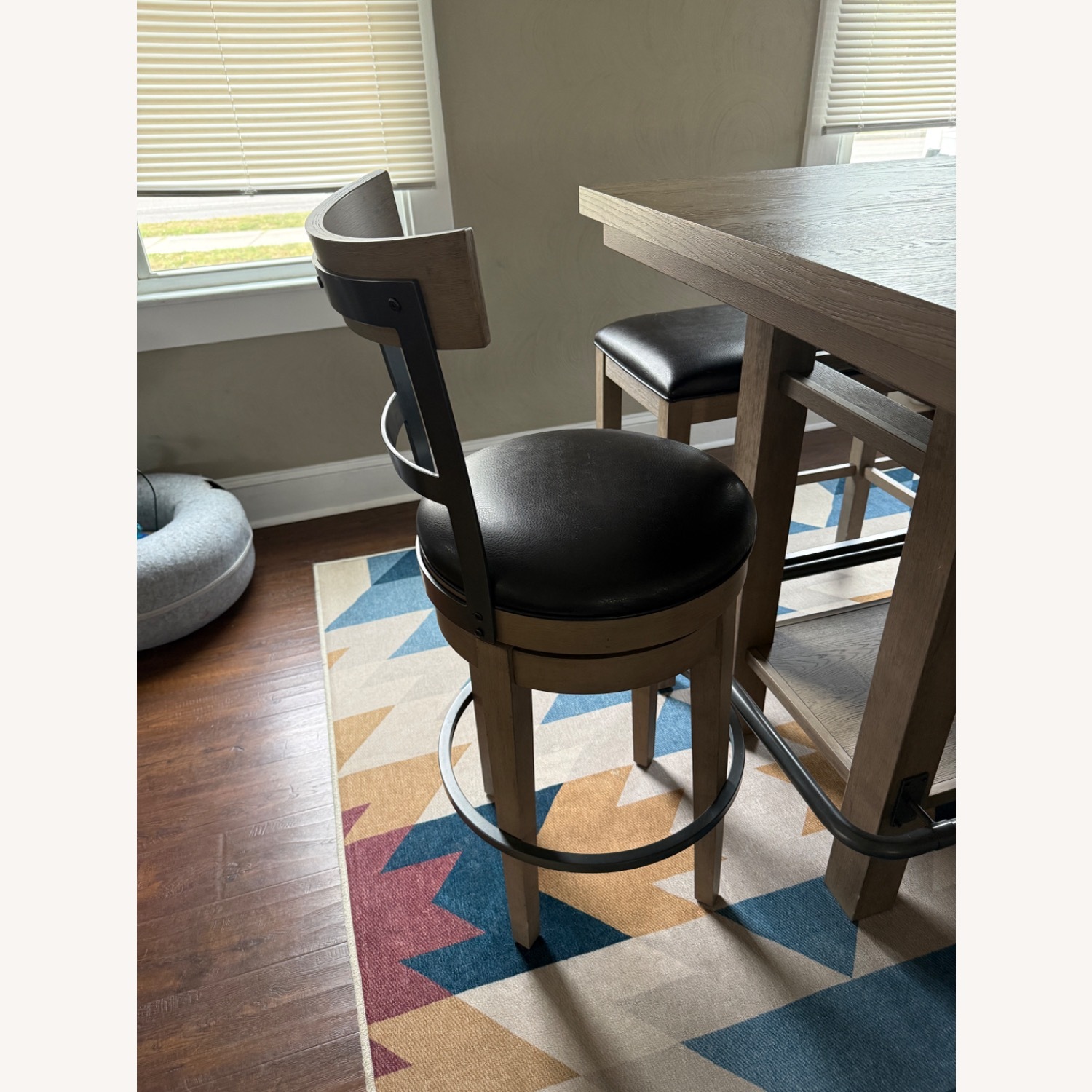 Value City Furniture Light Gray Wood Dining Sets - image-5