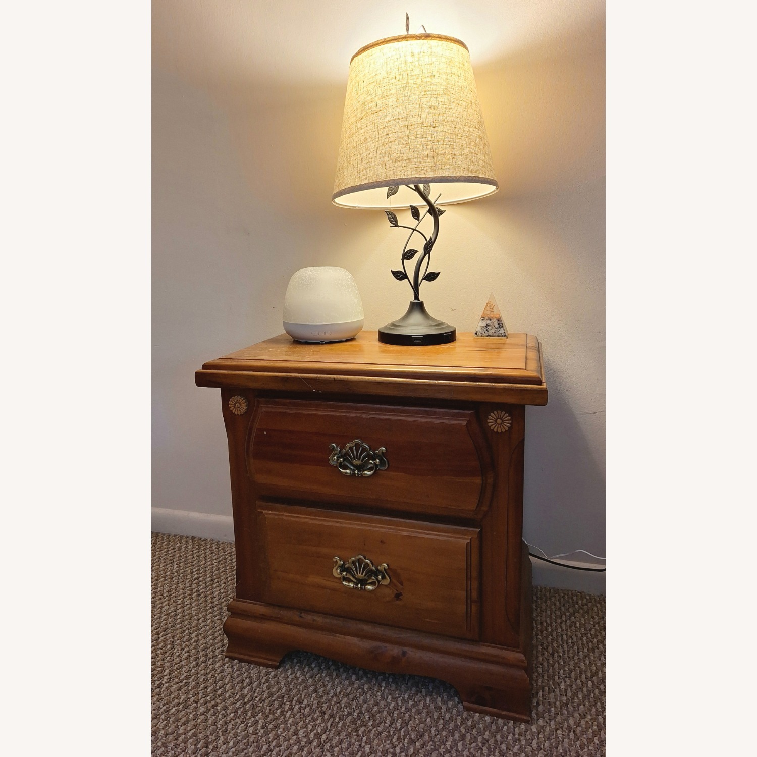 Bassett Natural Wood Nightstand - image-1