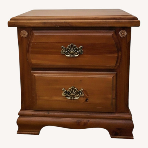 Used Bassett Natural Wood Nightstand for sale on AptDeco