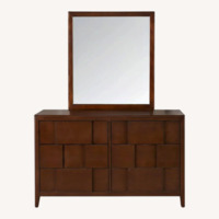 Rooms To Go Dark Brown Wood Dresser