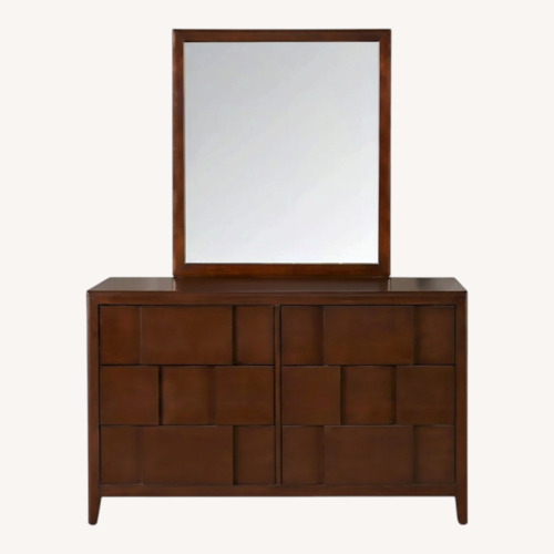 Used Rooms To Go Dark Brown Wood Dresser for sale on AptDeco