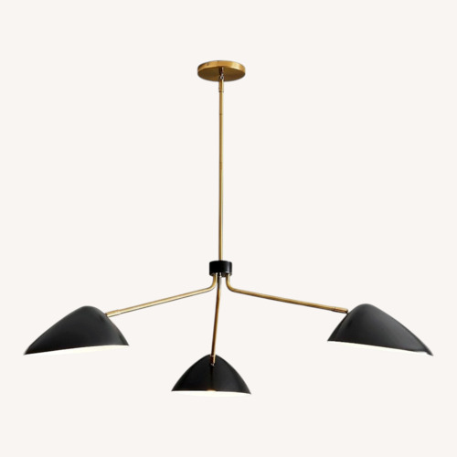 Used West Elm Curvilinear Mid-Century Chandelier 55" for sale on AptDeco
