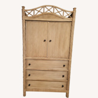 Vintage/Antique Finds Natural Bamboo Armoire