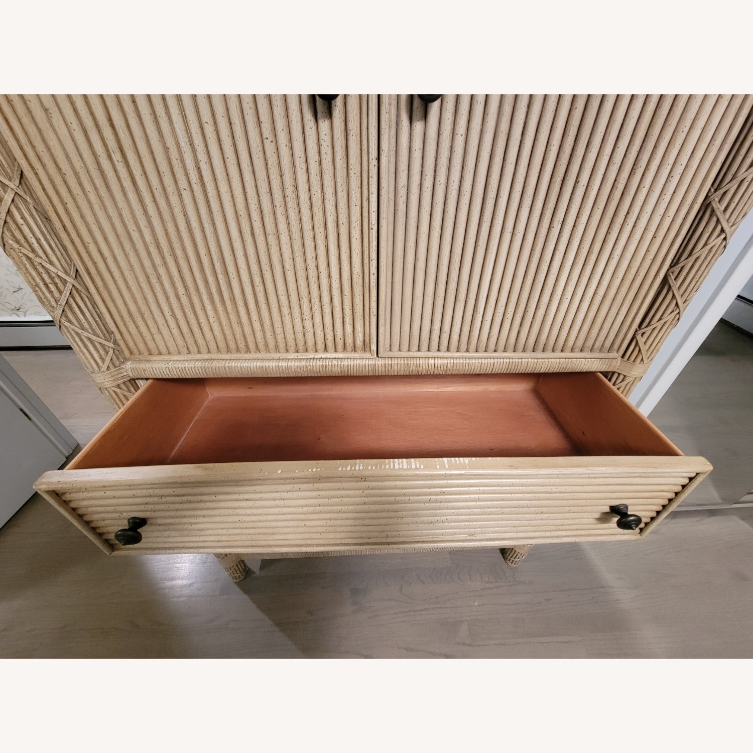 Vintage/Antique Finds Natural Bamboo Armoire - image-4