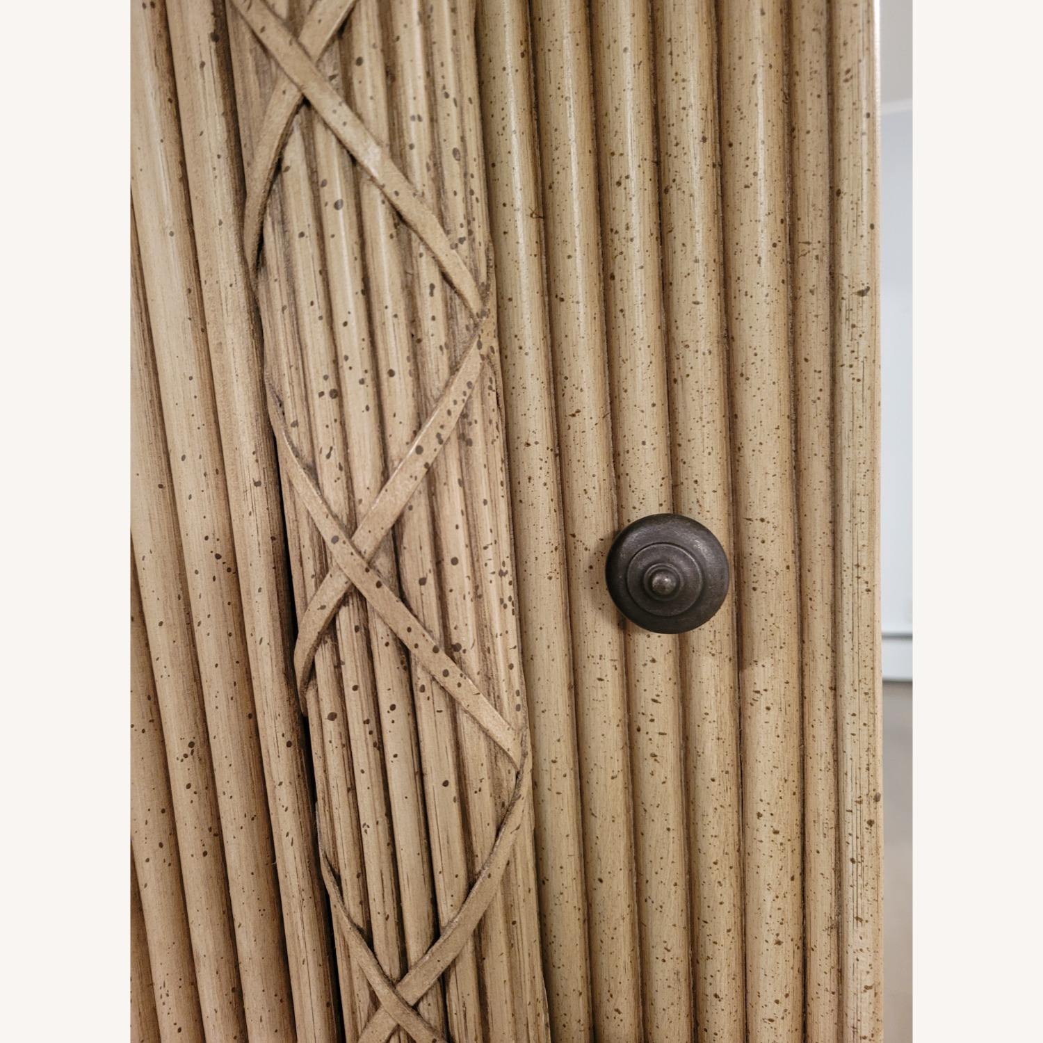 Vintage/Antique Finds Natural Bamboo Armoire - image-6