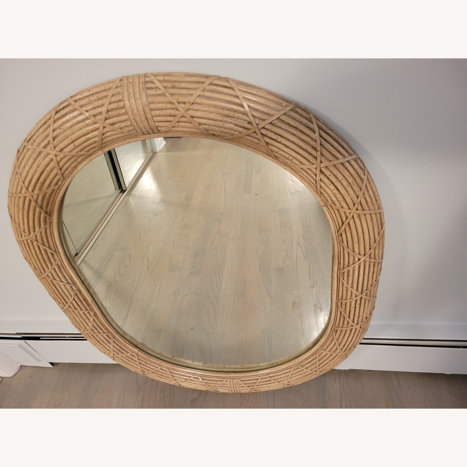 Vintage/Antique Finds Natural Bamboo Wall Mirror - image-2