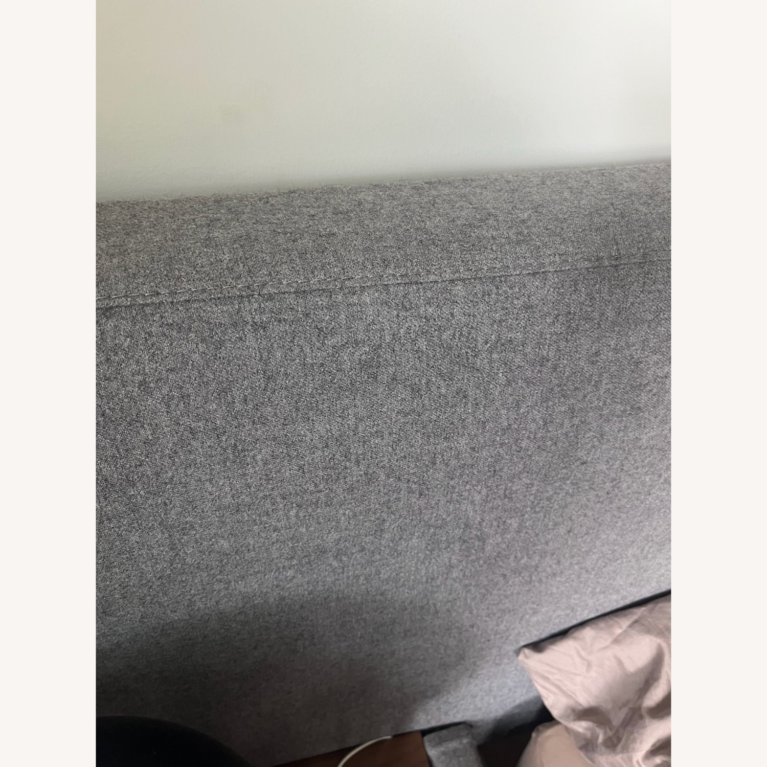 Design Within Reach Light Gray Wool Queen Bed - image-8