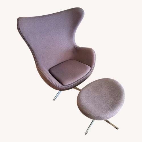 Used Purple Fabric Accent Chair for sale on AptDeco