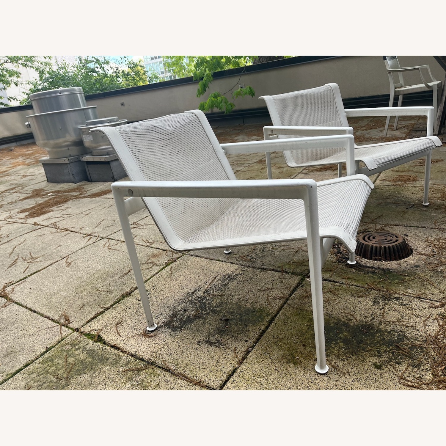 Knoll White Aluminum Patio Furniture - image-3