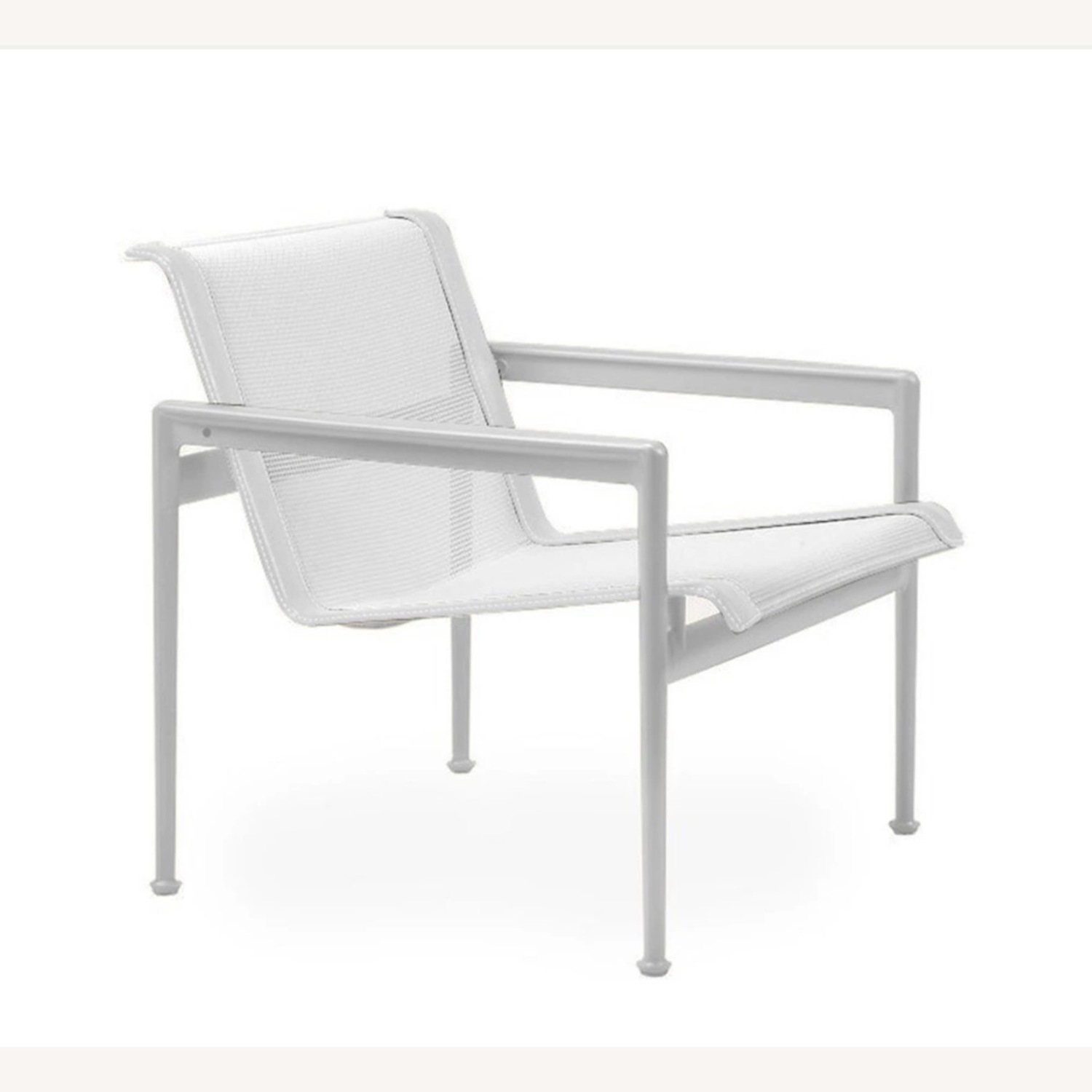 Knoll White Aluminum Patio Furniture - image-1