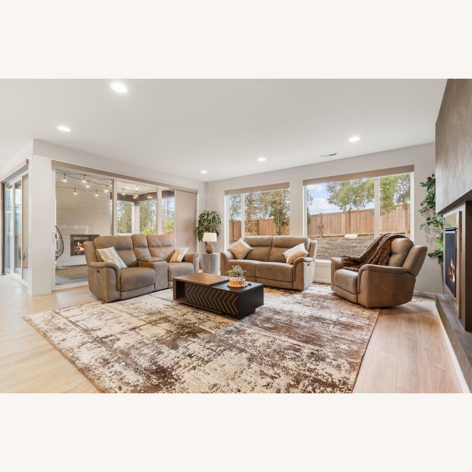 Ashley Furniture Light Brown 2 Seater Sofa - image-4