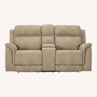 Ashley Furniture Light Brown 2 Seater Sofa