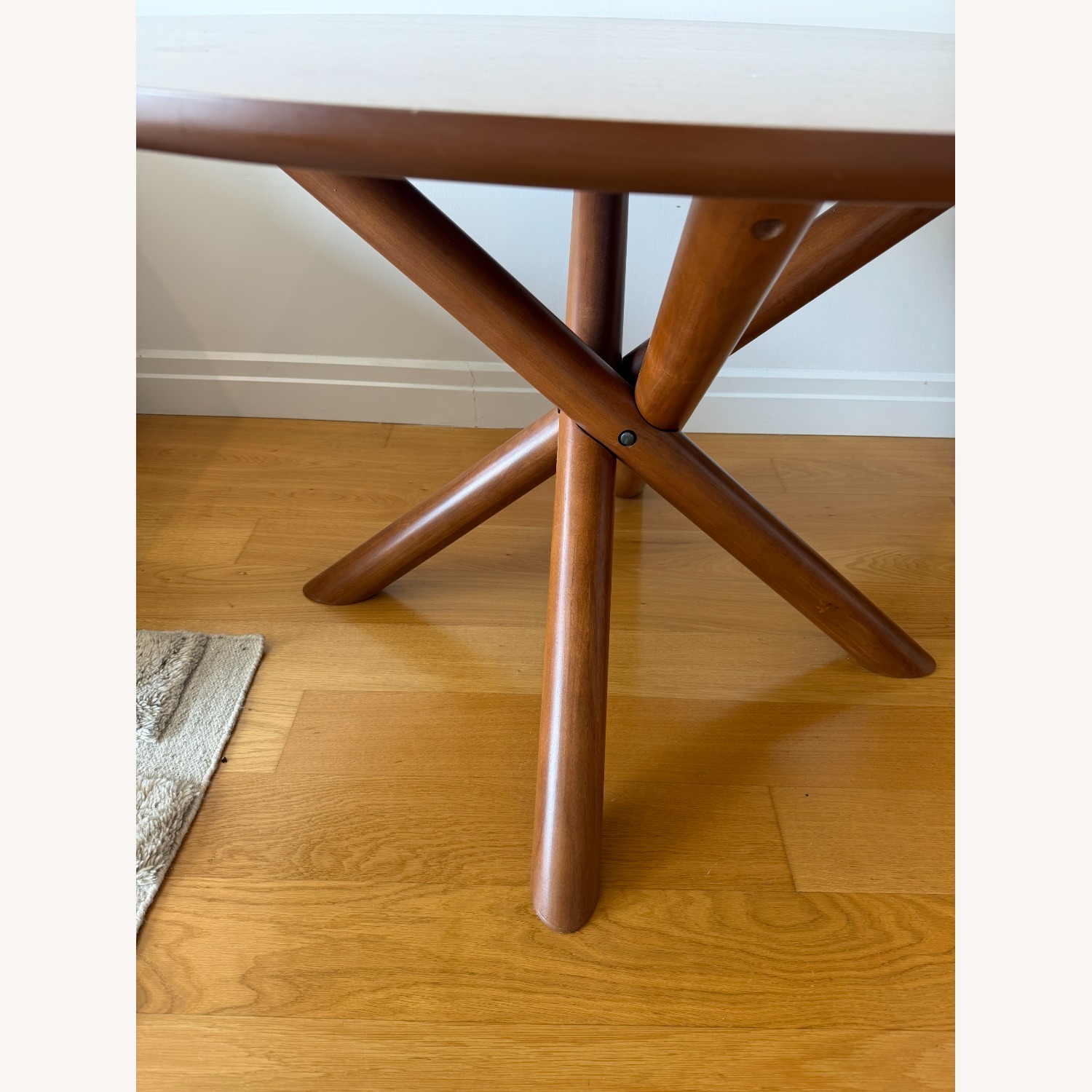 West Elm Dark Brown Wood Dining Table - image-2