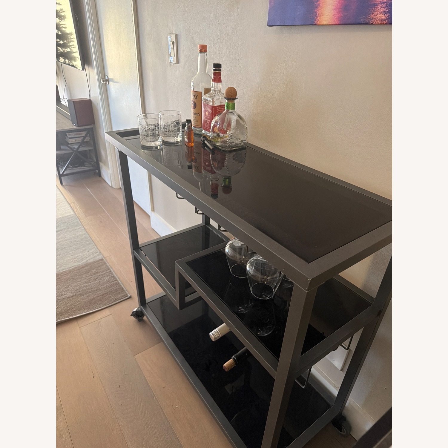Black Bar Cart - image-3