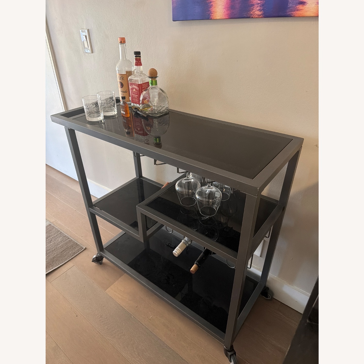 Black Bar Cart - image-2