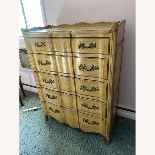 Used Vintage/Antique Finds Light Brown Wood Dresser for sale on AptDeco