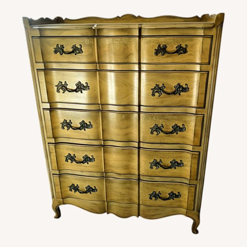 Used Vintage/Antique Finds Light Brown Wood Dresser for sale on AptDeco