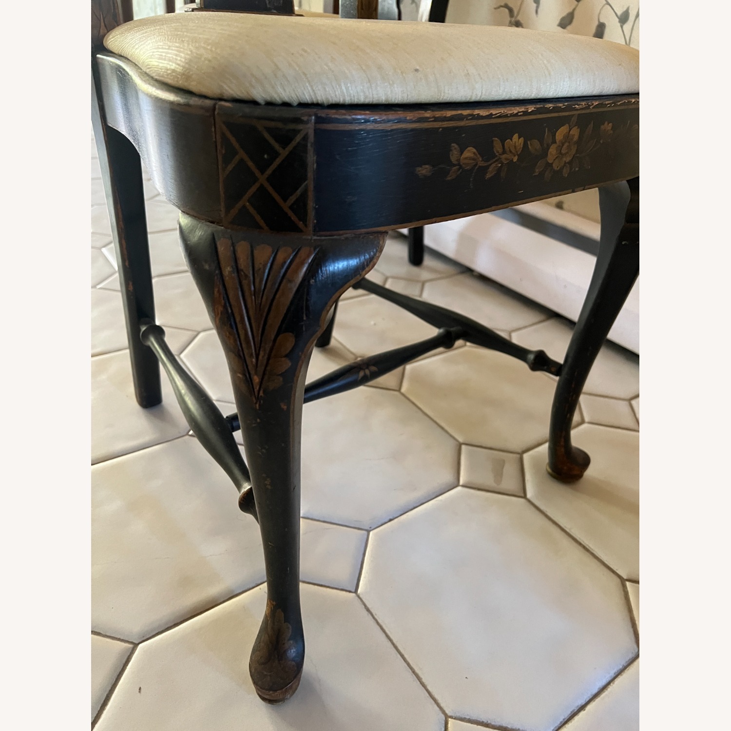 Vintage/Antique Dark Brown Accent Chairs - image-5
