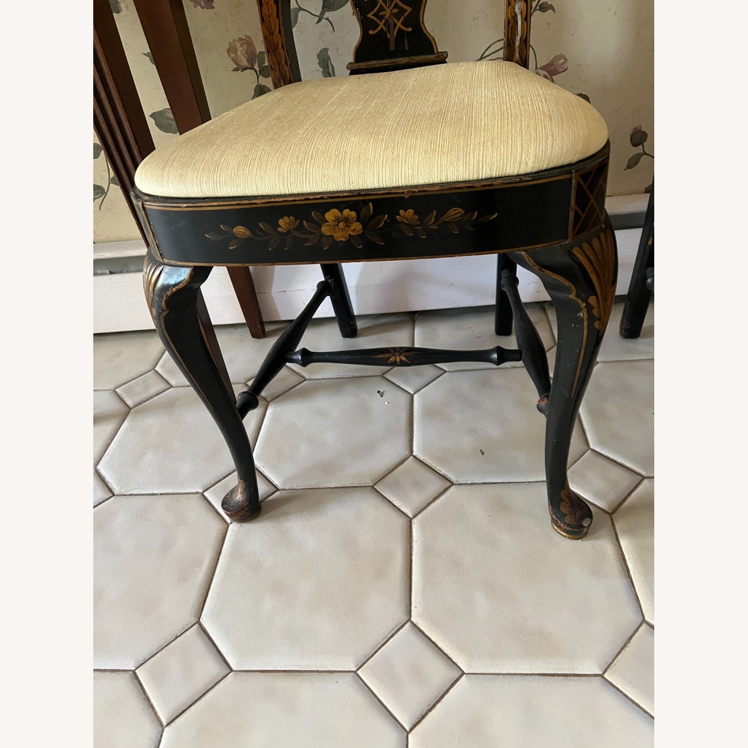 Vintage/Antique Dark Brown Accent Chairs - image-2