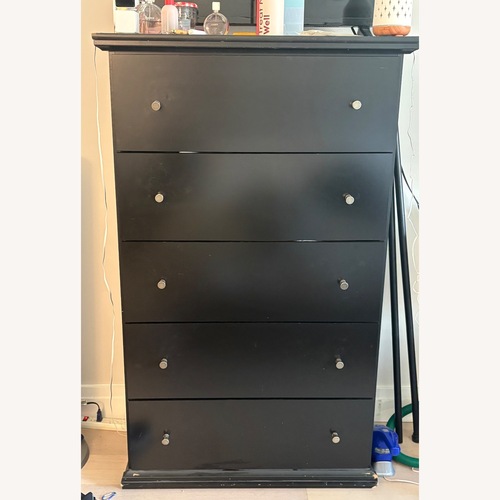 Used Black Wood Dresser for sale on AptDeco