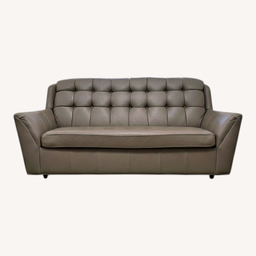 Used Modern Leather Queen Sleeper Couch for sale on AptDeco