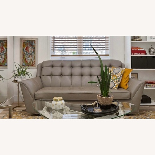 Used Modern Leather Queen Sleeper Couch for sale on AptDeco