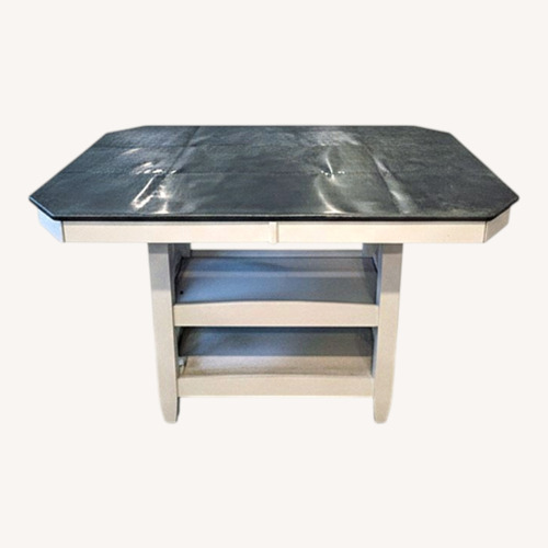 Used White Metal Dining Table for sale on AptDeco