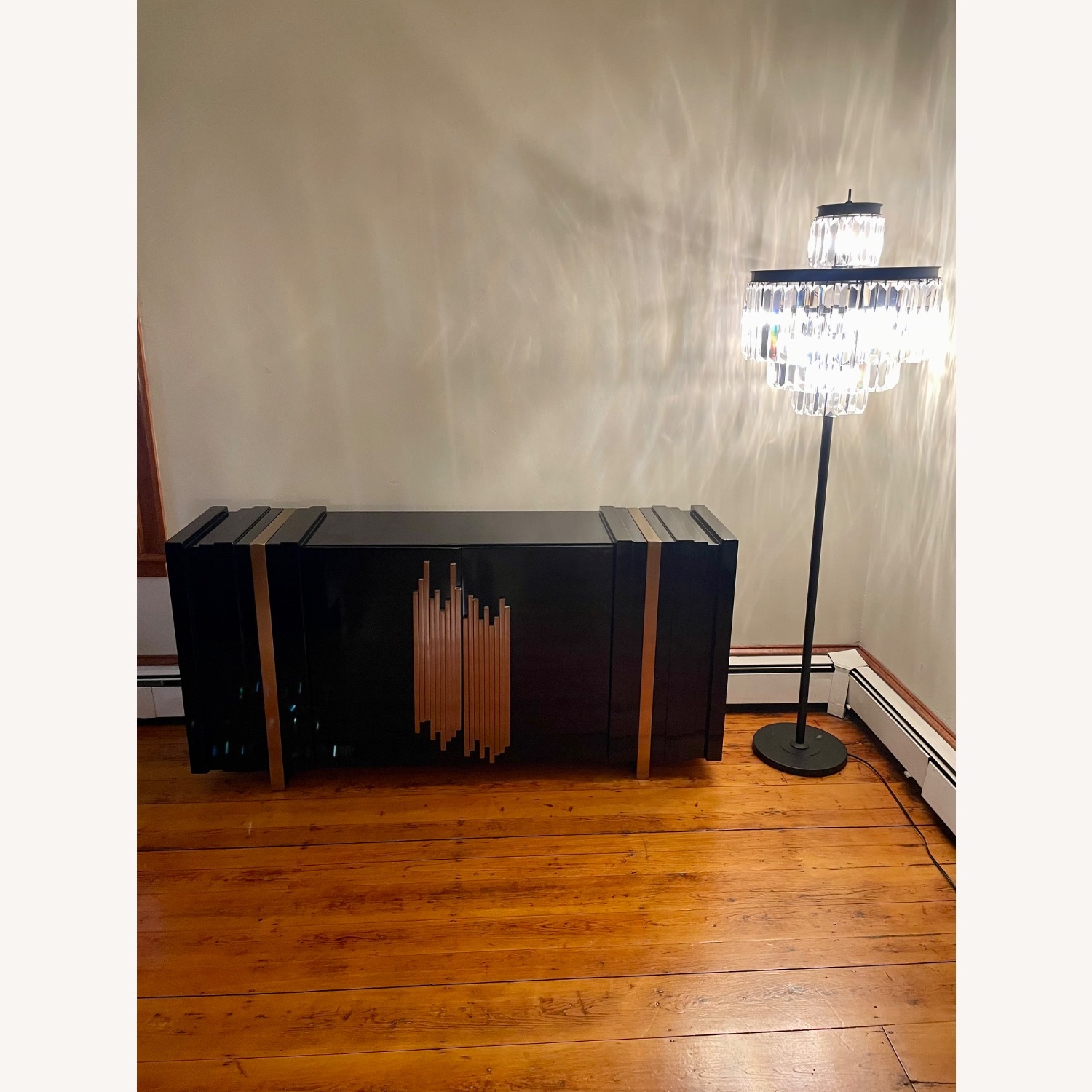 Homary Modern Art Deco Sideboard in Black Lacquer  - image-2