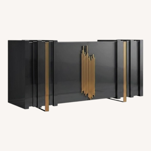Used Homary Modern Art Deco Sideboard in Black Lacquer  for sale on AptDeco