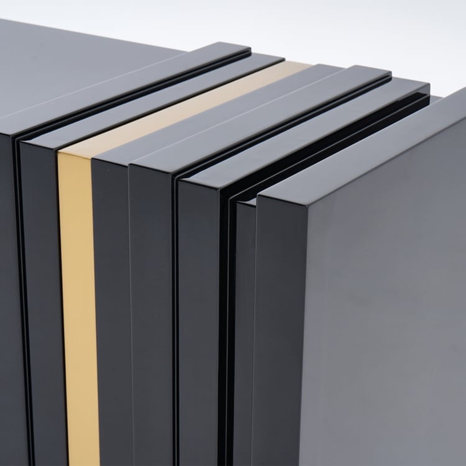 Homary Modern Art Deco Sideboard in Black Lacquer  - image-4