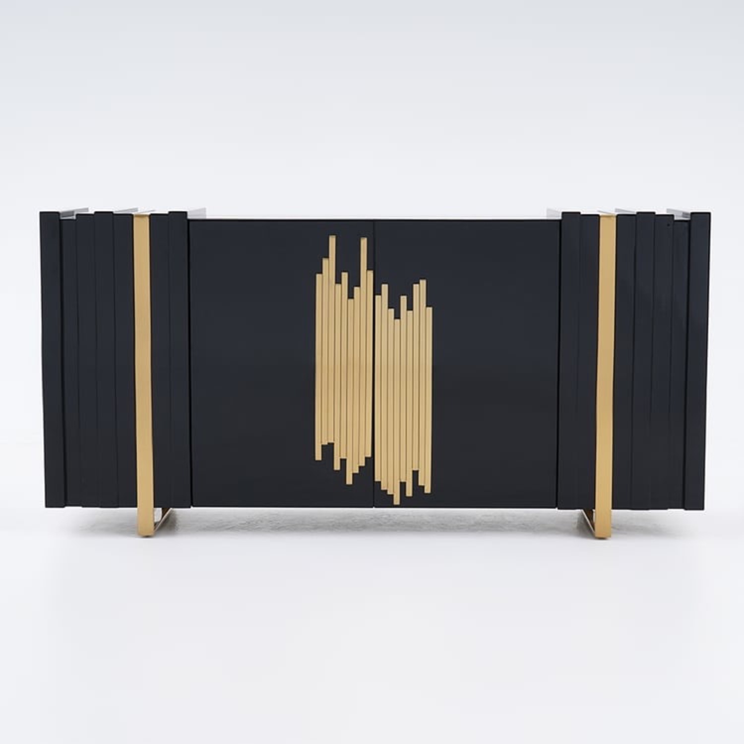 Homary Modern Art Deco Sideboard in Black Lacquer  - image-3