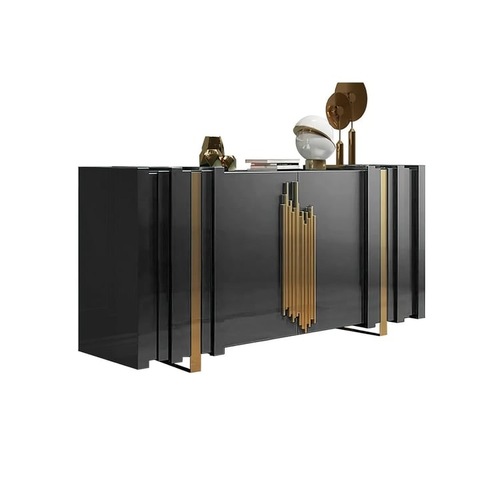 Used Homary Modern Art Deco Sideboard in Black Lacquer  for sale on AptDeco