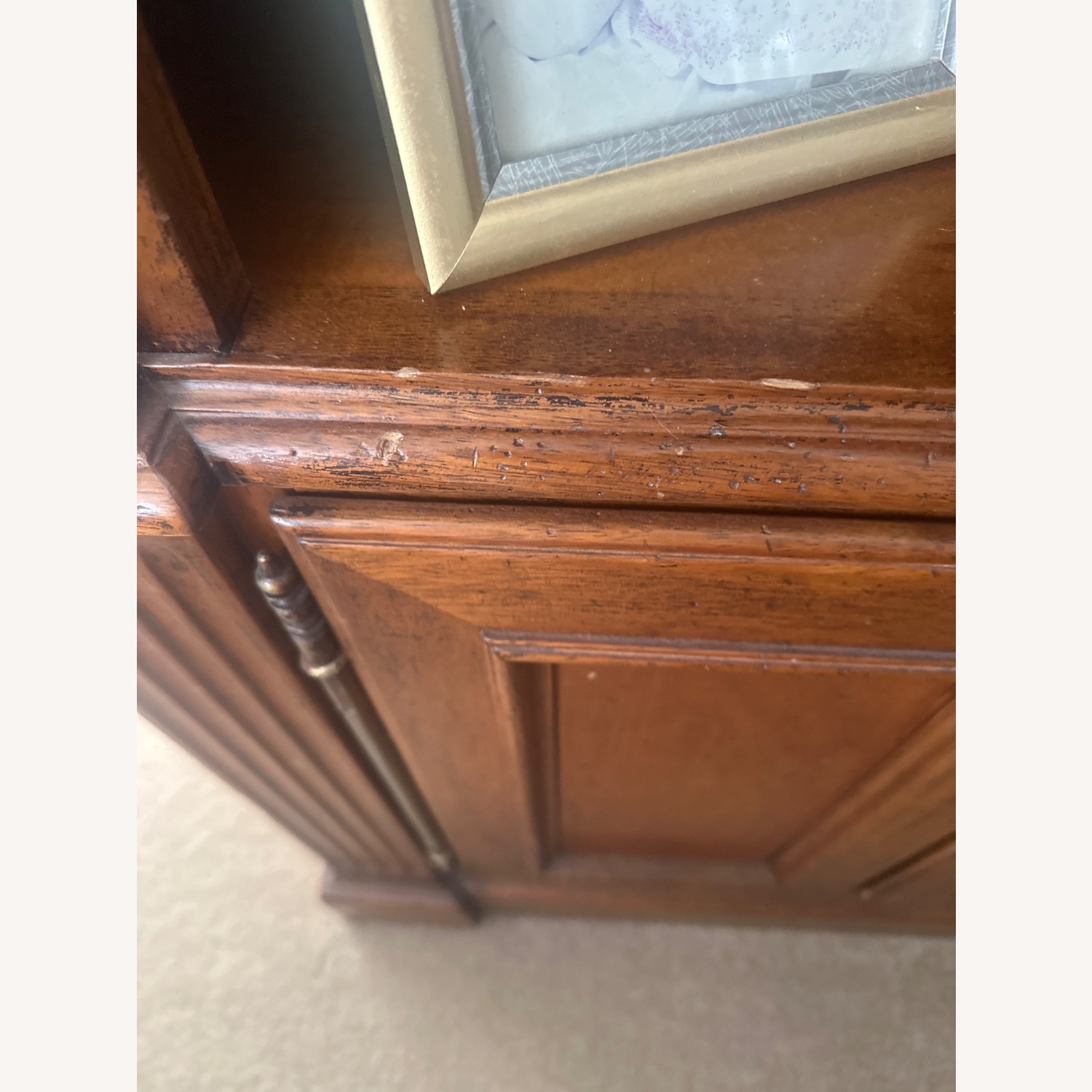 Bloomingdale's Dark Brown Wood Wall Unit - image-7