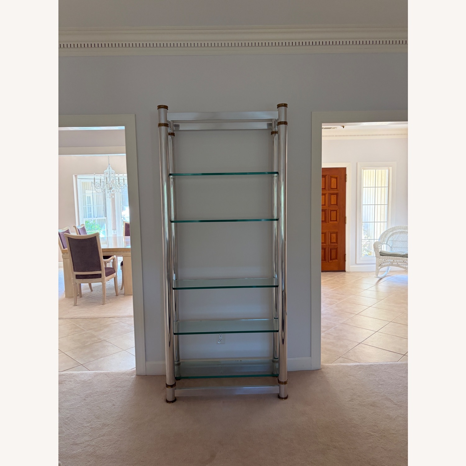 Vintage 80’s Deco Etagere Shelves - image-1