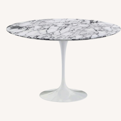 Used Knoll Saarinen White Marble Dining Table for sale on AptDeco