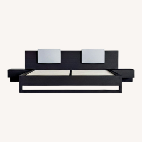 Used Modloft Modern Platform King Bed in Dark Wood for sale on AptDeco